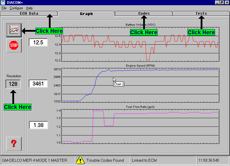 Diacom Graph Screen