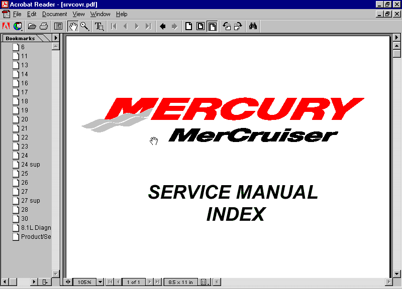 mercury mercruiser service manual number 24