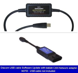 94081 - Software Update for Diacom USB Communication Cable + 94029 CAN adpater